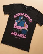 Horror Movies and Chill T-Shirt - Görsel 2
